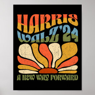 Poster Kamala Harris Une Nouvelle Voie D'Avenir 2024 Boho