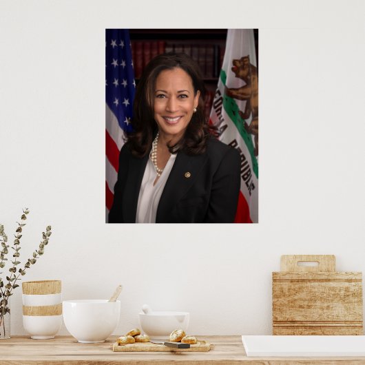 Poster Kamala Harris Vice-président américain, Biden 2024 (Cuisine)