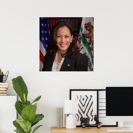 Poster Kamala Harris Vice-président américain, Biden 2024 (Bureau à domicile)
