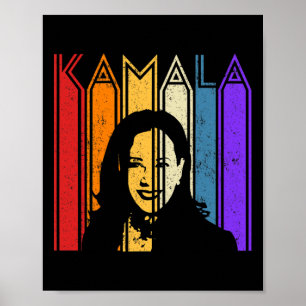 Poster Kamala Harris Vintage Portrait Perturbé Harris 2