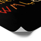 Poster Kamala Harris Walz Walz Valse 2024 Chat Lettering  (Coin)