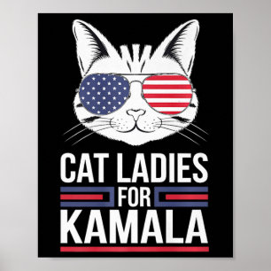 Poster Kamala Pour Président - Cat Lady Uni