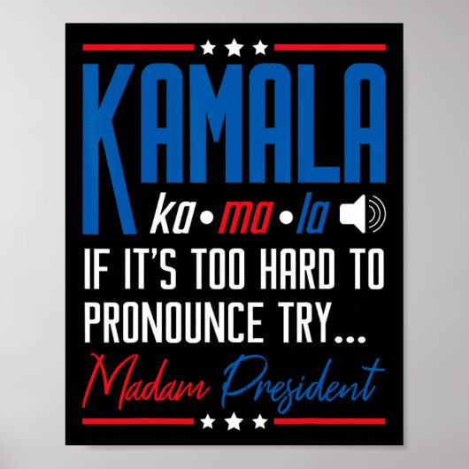 Poster Kamala Si c'est trop difficile de proclamer ça Ess (Devant)
