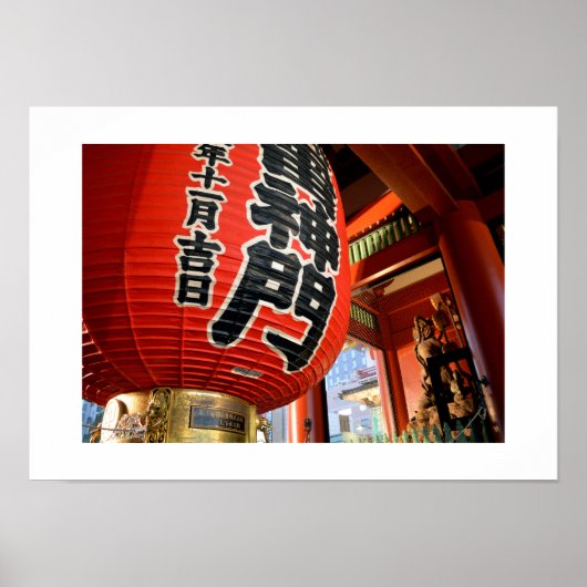 Poster Kaminarimon : Senso-ji, Tokyo (Devant)