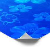 Poster Kanaka Maoli Blue Honu (Coin)