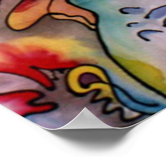 Poster Kandinsky 1913 Peinture Abstraite (Coin)