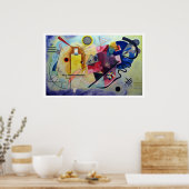 Poster Kandinsky 1925/jaune/rouge/bleu/pixdezines (Cuisine)