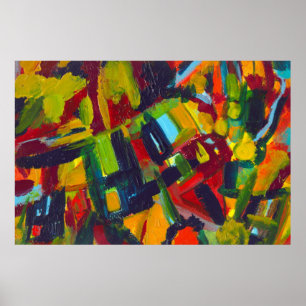 Poster Kandinsky 304 Oeuvre Abstraite colorée