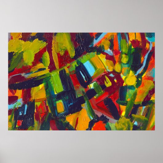 Poster Kandinsky 304 Oeuvre Abstraite colorée (Devant)