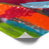 Poster Kandinsky '304' Peinture Abstraite colorée (Coin)