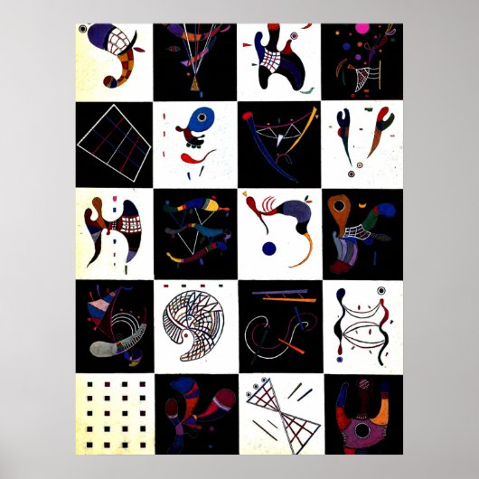 Poster Kandinsky - 4x5=20, (Devant)