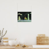 Poster Kandinsky - Au repos, œuvre d'art abstrait (Cuisine)