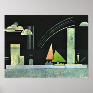 Poster Kandinsky - Au repos, œuvre d'art abstrait