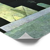 Poster Kandinsky - Au repos, oeuvres d'art abstraites (Coin)