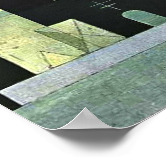 Poster Kandinsky - Au repos, oeuvres d'art abstraites (Coin)