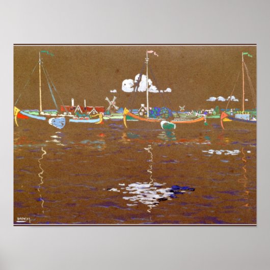 Poster Kandinsky - Bateaux (Devant)