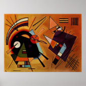 Poster Kandinsky - Black and Violet, (Devant)