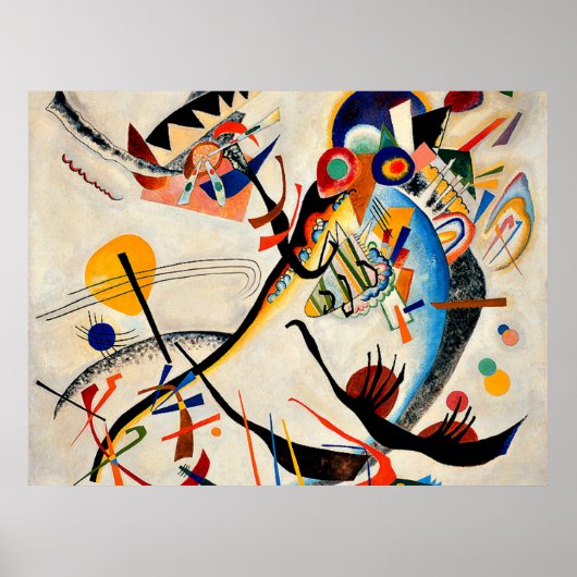 Poster Kandinsky - Blue Segment (Devant)
