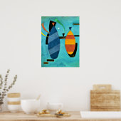 Poster Kandinsky - Both Striped (Cuisine)