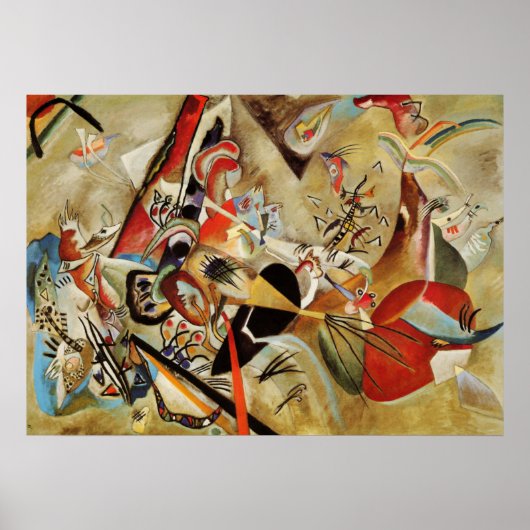 Poster Kandinsky Composition Peinture Abstraite (Devant)