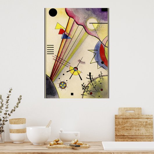 Poster Kandinsky - Connexion claire (Cuisine)