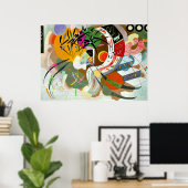 Poster Kandinsky - Courbe Dominante, (Bureau à domicile)