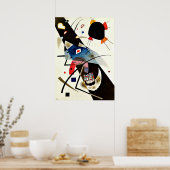 Poster Kandinsky - Deux points noirs (Cuisine)