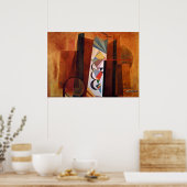 Poster Kandinsky Development in Brown Abstract Artwork (Cuisine)
