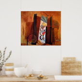 Poster Kandinsky Development in Brown Abstract Artwork (Cuisine)