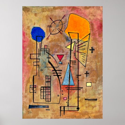 Poster Kandinsky - Eins Zwei, (Devant)
