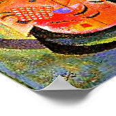 Poster Kandinsky - En bleu, art abstrait, (Coin)