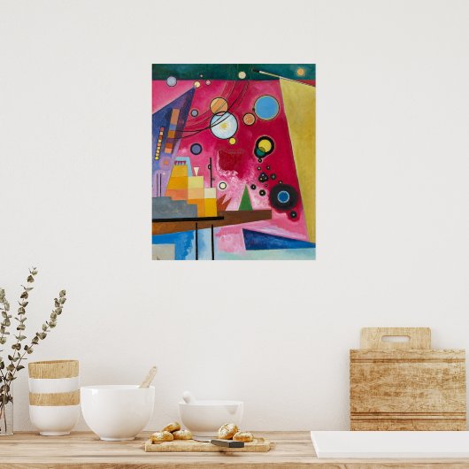 Poster Kandinsky Heavy Red, 1924 (Cuisine)