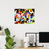 Poster Kandinsky - Improvisation d'inondation (Bureau à domicile)