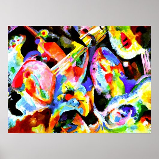 Poster Kandinsky - Improvisation d'inondation (Devant)