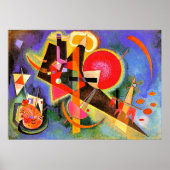 Poster Kandinsky - In Blue, abstract art, (Devant)