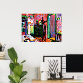 Poster Kandinsky : Intérieur, Ma Salle À Manger, 1909 (Bureau à domicile)