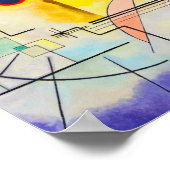 Poster Kandinsky jaune-rouge-bleu (Coin)