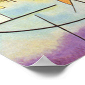 Poster Kandinsky Jaune Rouge Bleu Abstrait Peinture en to (Coin)