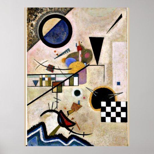 Poster Kandinsky - Les accords s'opposent (Devant)