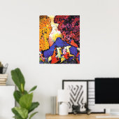 Poster Kandinsky - Montagne bleue, (Bureau à domicile)