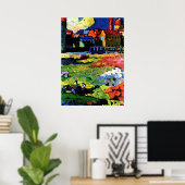 Poster Kandinsky - Munich-Schwabing avec l'église (Bureau à domicile)