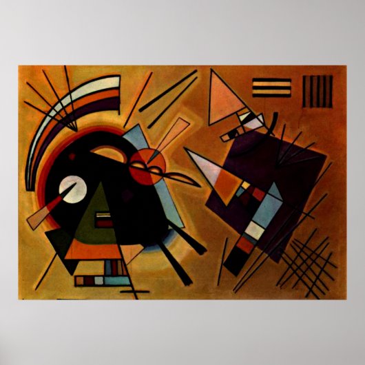 Poster Kandinsky - Noir et Violet (Devant)