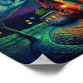 Poster Kandinsky - Nuit étoilée (Coin)