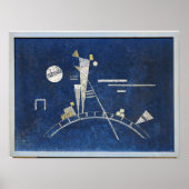 Poster Kandinsky - Œuvre d'art fragile et abstraite, (Devant)
