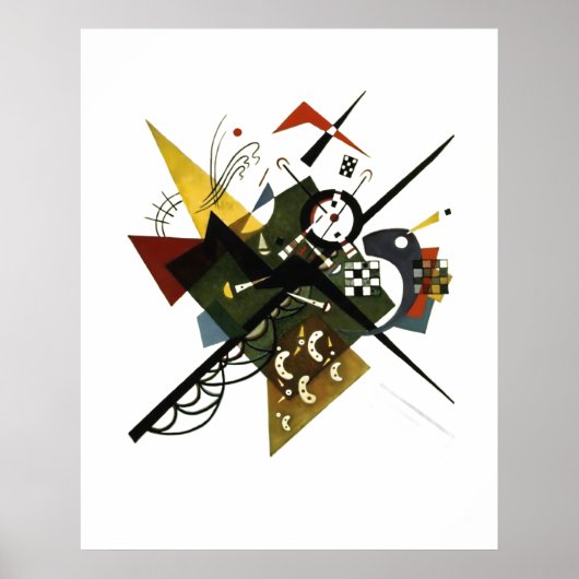 Poster Kandinsky On White II - Art Expressionniste Abstra (Devant)