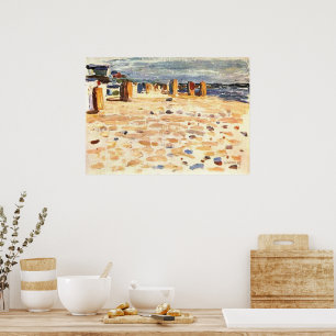 Poster Kandinsky - Paniers de plage en Hollande