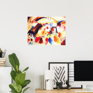 Poster Kandinsky - Paysage aux taches rouges