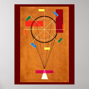Poster Kandinsky - Peinture abstraite et joyeuse,