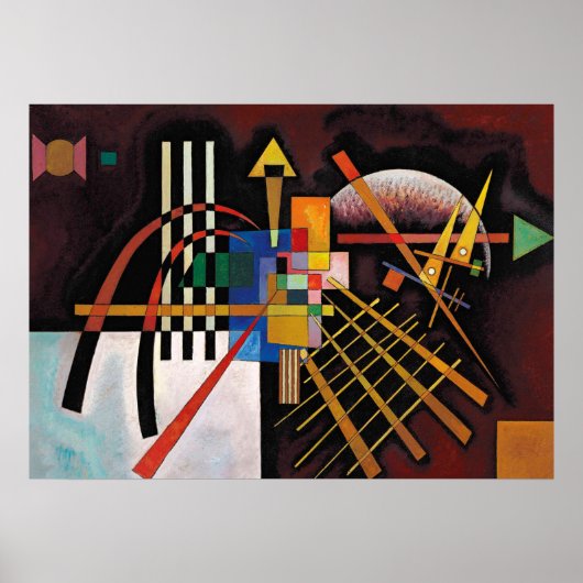 Poster Kandinsky peinture Abstraite oeuvre classique (Devant)
