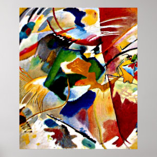 Poster Kandinsky - Peinture avec Centre Vert